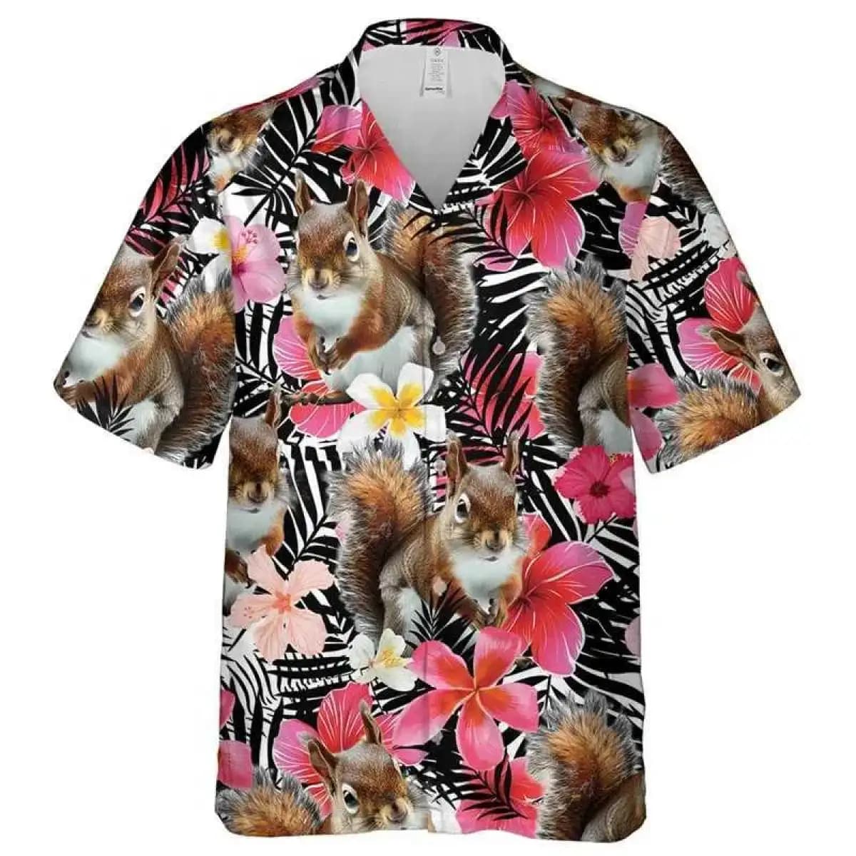 Squirrel Hawaiian Shirt - Premium Hawaiian Shirt