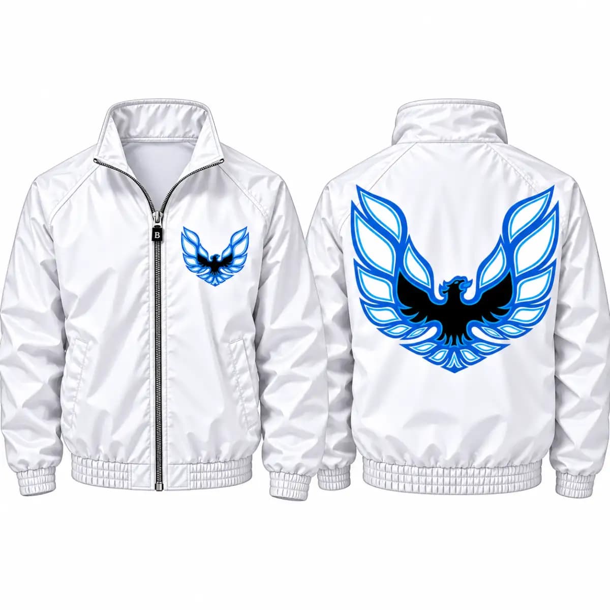 Trans am white - Premium Zip-up jacket