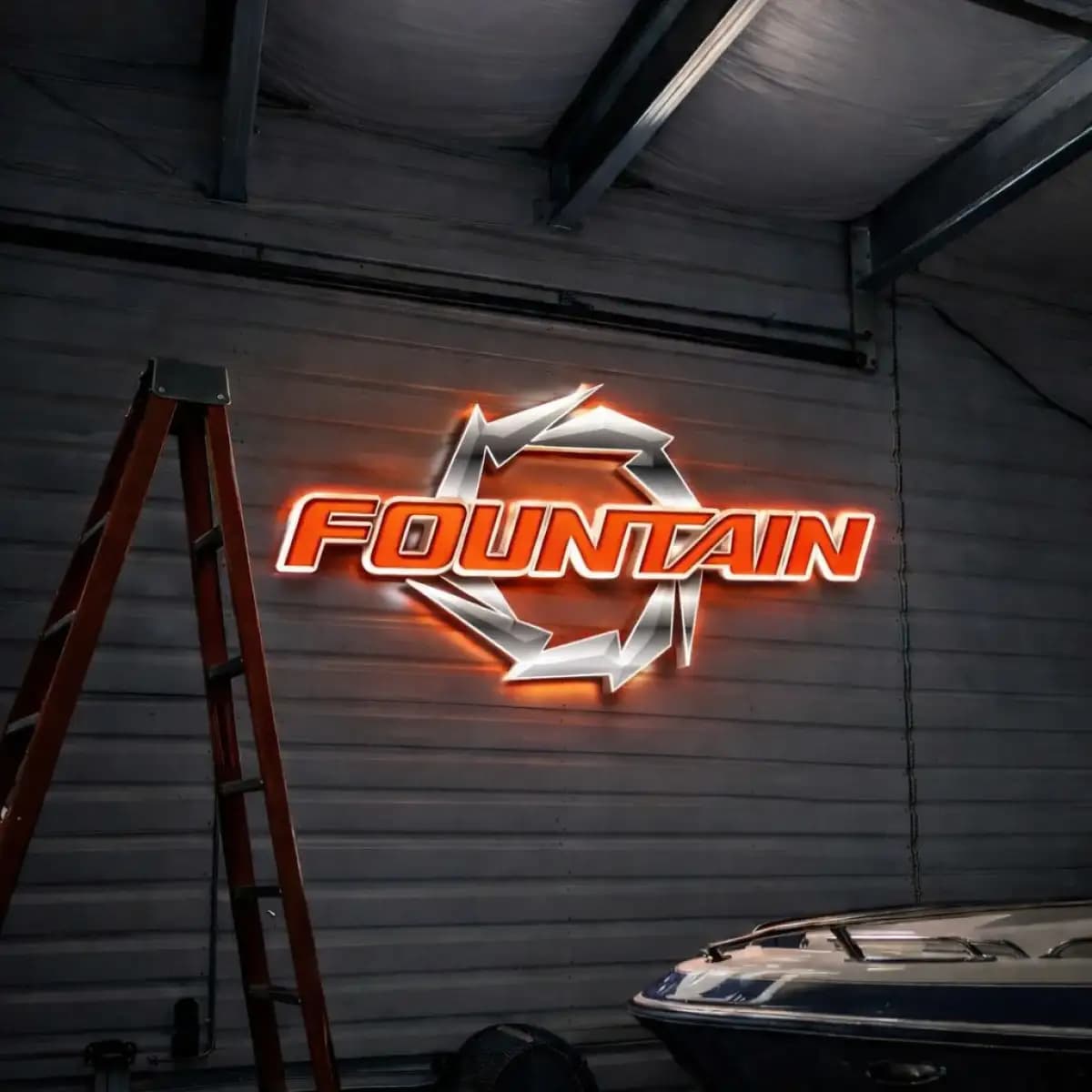 Fountain LED 2 - Custom LED Neon Logo Sign