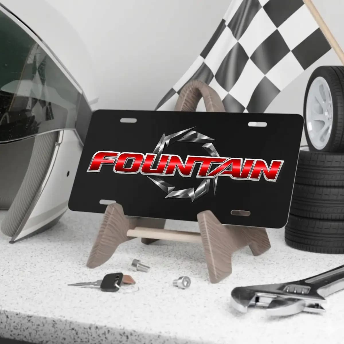 Fountain License Plate 3 - Custom Boat License Plate