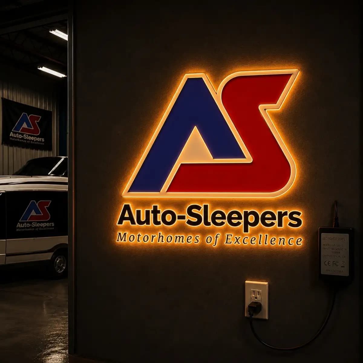 Auto sleepers LED - Premium Custom LED Neon Logo Sign