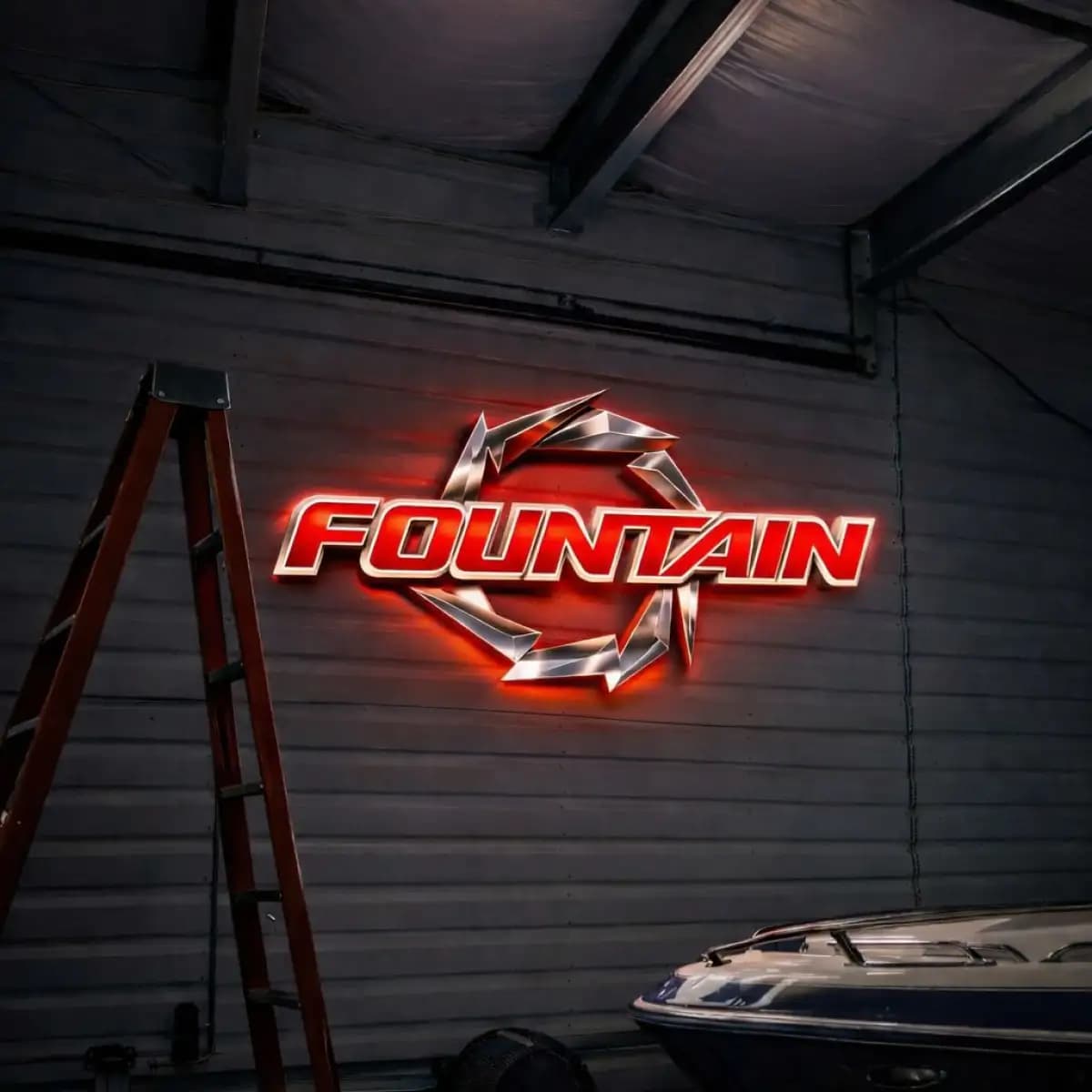 Fountain LED 3 - Custom LED Neon Logo Sign