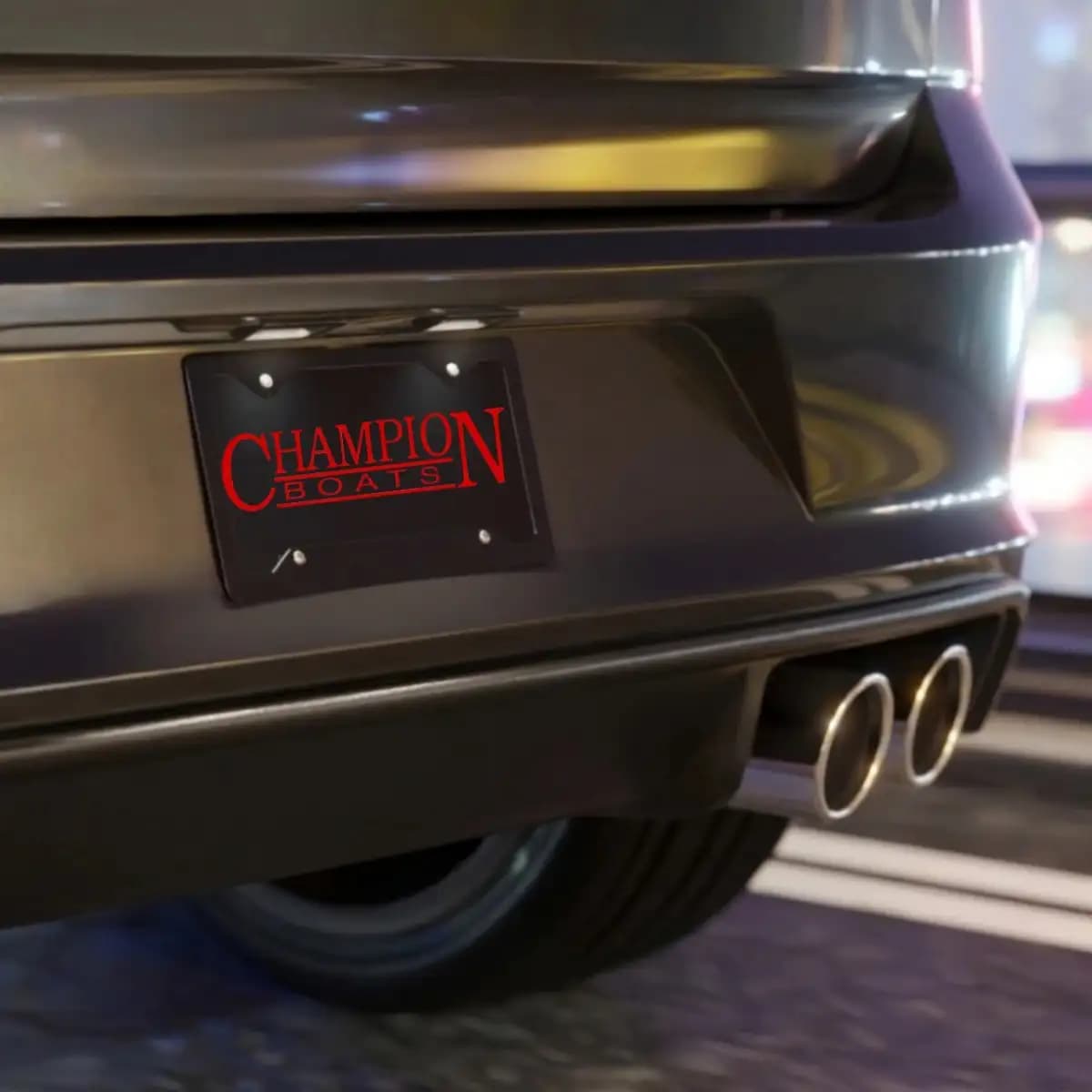 Champion License Plate 4 - Custom Boat License Plate