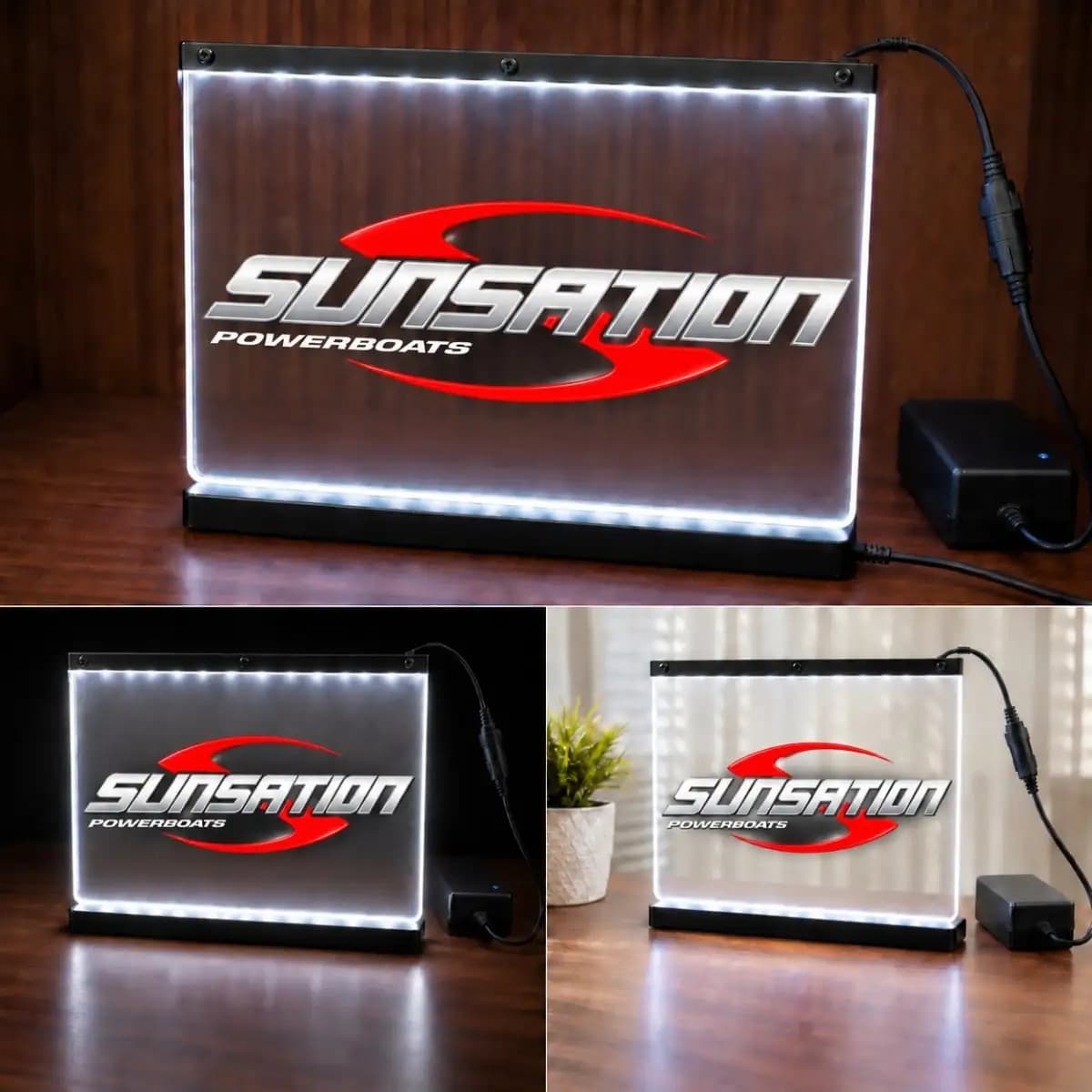 sunsation 62 - Custom LED Acrylic Desk Sign