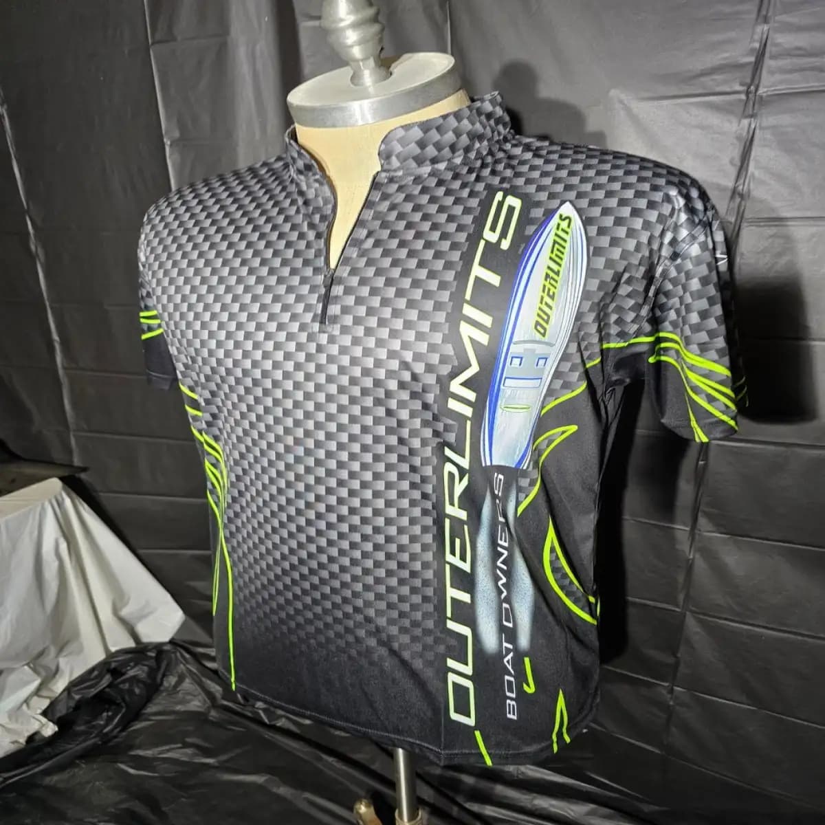 outerlimits3D - Premium Unisex Zip-Up Polo T-Shirt