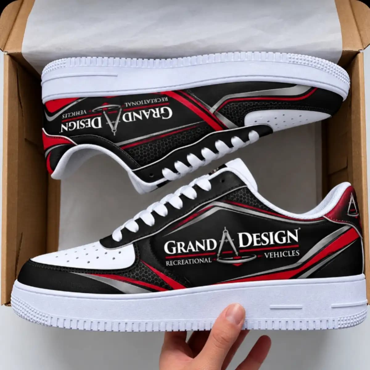 Grand Design Rv Air force shoes - AF Low Top Leather Shoes