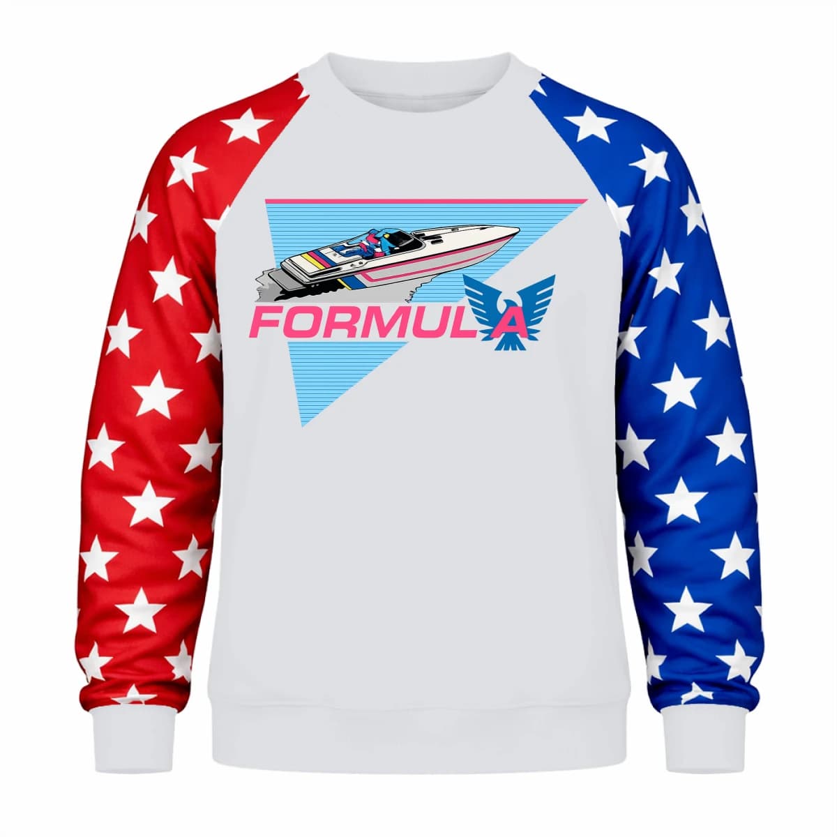 formula 17 - Unisex Flag Raglan Sweatshirt