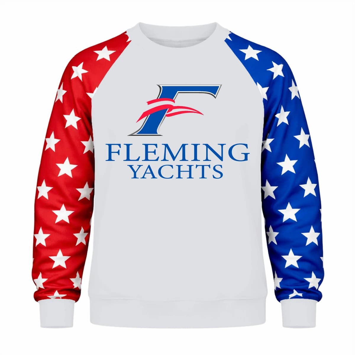 FLEMING 10 - Unisex Flag Raglan Sweatshirt