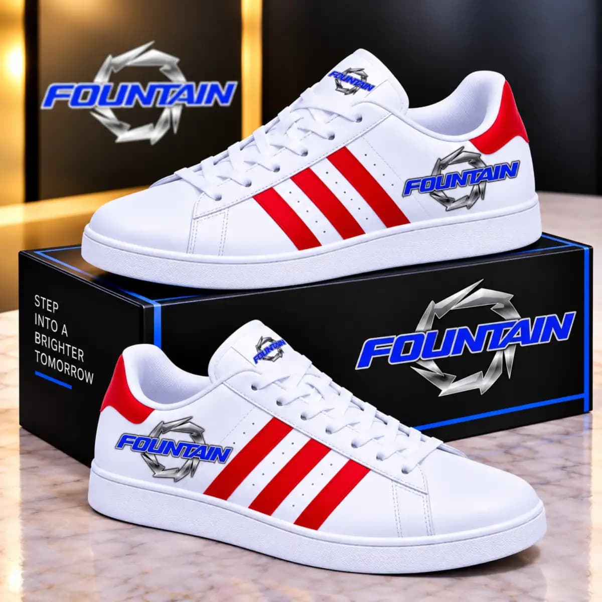 Fountain powerboat 2010 - Low Top Leather Sneakers