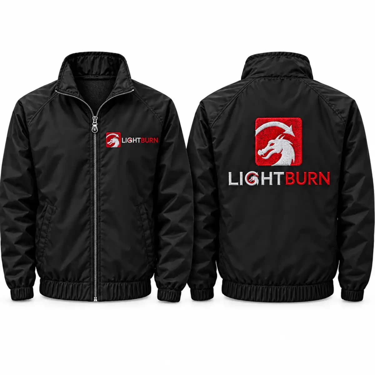 lightburn software - Premium Zip-up jacket